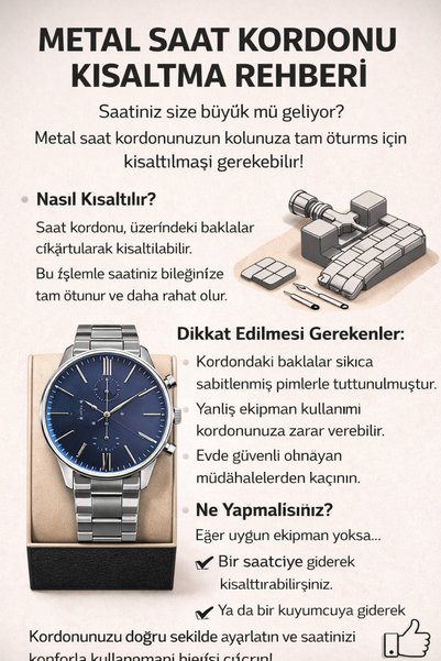 MEKKANMODA Sevgili Çift Kombin Full Çelik Saat