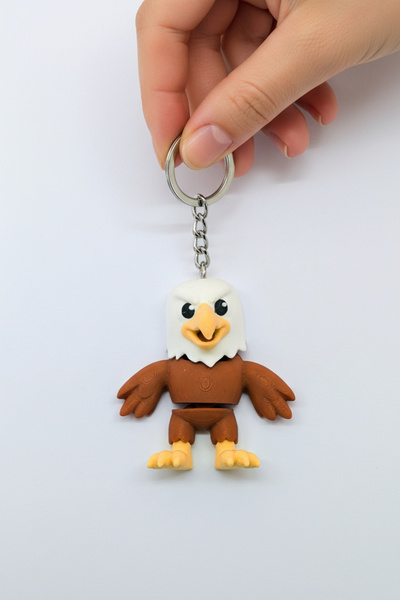 Pazarois Eagle Figured Movable Keychain