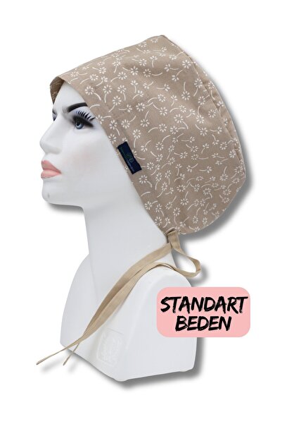 doktorbonem Стандартний розмір Бежевий Ніжні квіти Хірургічна шапочка Лікар М...