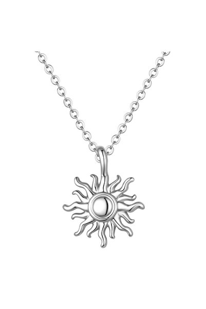 Lulu & Jane Modeschmuckhalskette Kette mit Anhänger Zirkonia weiß
