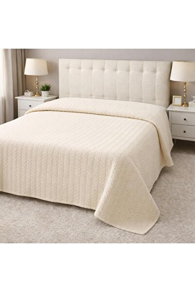 Vicuna Home Çift Kişilik Pike Yatak Örtüsü