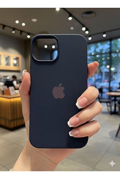 TECNOTREND iPhone 13/14 Uyumlu LOGOLU KADİFE Silikon Kılıfı