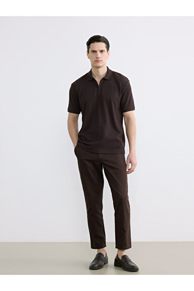 LC Waikiki Nevavm Standard Fit Men's Gabardine Trousers with a Difference