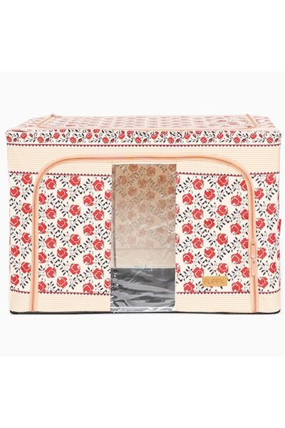 DAMUR Foldable Storage Box, 100 L from Cotton and Linen, 60X42X40 cm