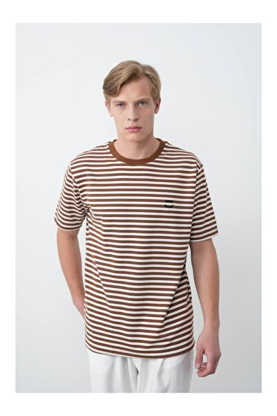 perasttesktil Men's Crew Neck Oversized Tshirt