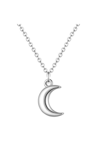 Lulu & Jane Modeschmuckhalskette Kette mit Anhänger Zirkonia weiß