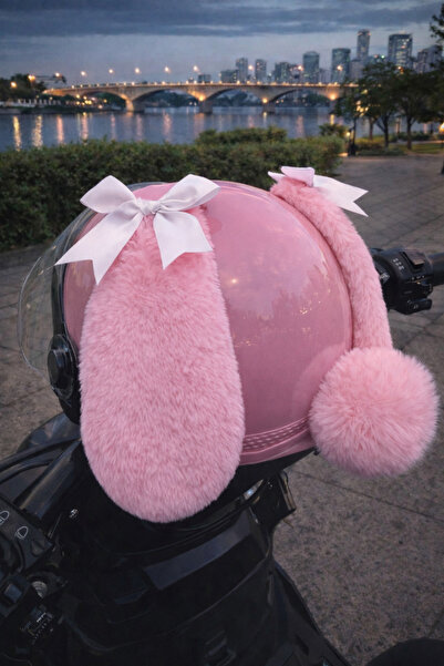 Beta kask kulagi peluş kask süsü aksesuar