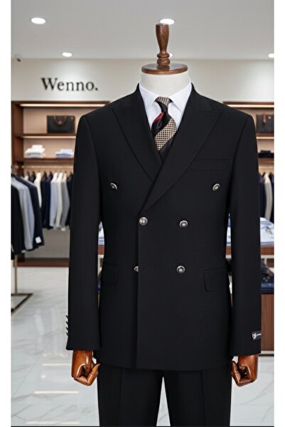 WENNO Punto Stitched Black Kruveze Suit