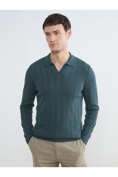 LC Waikiki Men's Triko Pullover with Turn-Down Roba Collar from Uzg Store for...