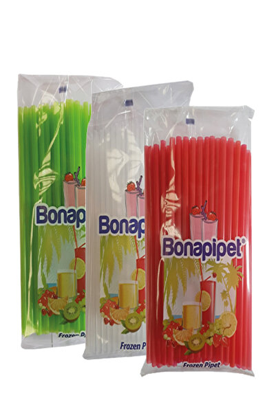 alp reklam 7 mm × 22 cm Frozen Düz Pipet Renkli (100’lü Paket)
