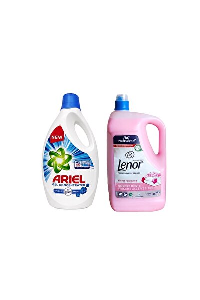 Ariel Detergent Color 5.7 L + Lenor Balsam Profesional 5L