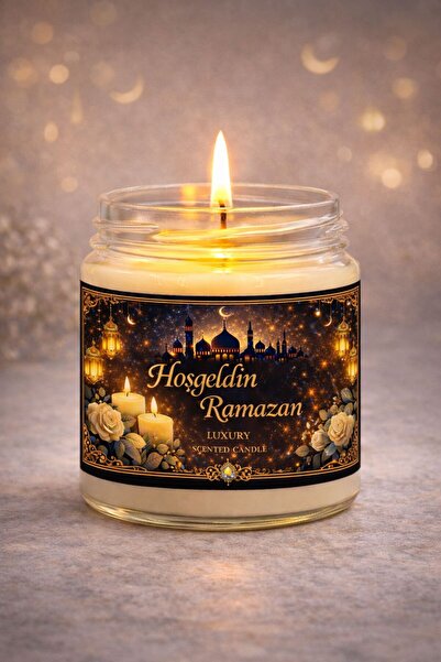 Mastella Ramazan Özel Mum | Hoşgeldin Ramazan Kâbe Kokulu Mum 210 cc