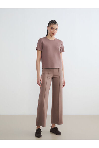 LC Waikiki Sparkling Choices from Shining Store Women's Slim Fit Slit Leg Pants