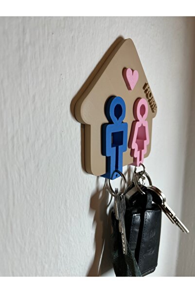 Zervano Wall Mounted Key Hanger – Modern Home Decor Key Holder Organizer Wall Hanger Pla Material