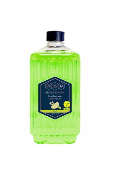 Siverek Gross Pereja Natural Olive Oil Vegan Liquid Soap Lime & Jasmine 1500 ml X Set of 2