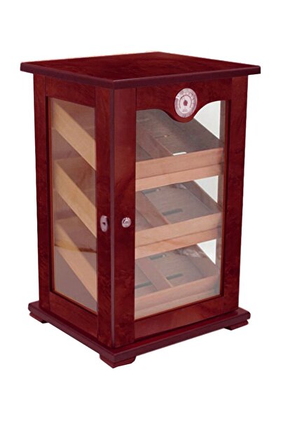 Falconetti 3 Katlı Camlı Humidor Puro Kutusu Kabinet ra59kr