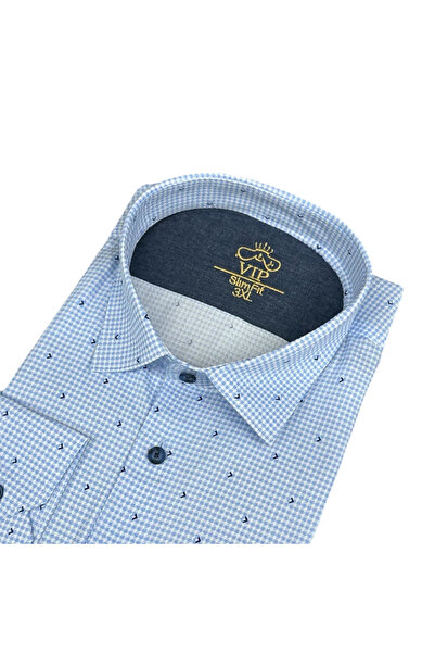 EREN STYLE Cămașă sport din bumbac, cu mânecă lungă, fără buzunare, croială s...