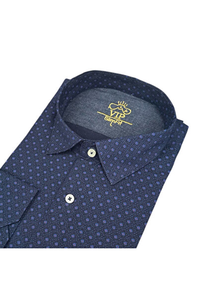 EREN STYLE Cămașă sport din bumbac, cu mânecă lungă, fără buzunare, croială s...