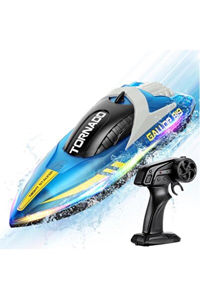 iUni Barcă cu telecomandă HJ819, barcă RC de mare viteză, viteză 15 km/h, 2,4...