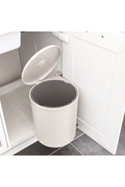 Saatistan Kapağa Bağlanan Dolap İçi Çöp Kovası, Pratik ve Temiz Kullanım