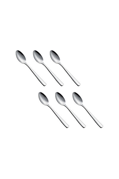 Malooki Set of 6 Premium Stainless Steel Coffee Spoons – Shiny Silver