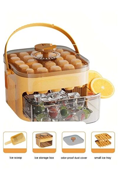 Generic Ice Cube Tray with Lid and Handle Bin Ice Cube Trays Ice Trays with I...