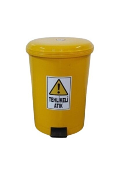 Saatistan 25 Lt Pedallı Tehlikeli Atık Kovası, Güvenli ve Pratik Kullanım