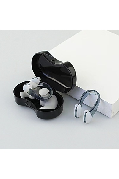Choice Grey Silicone Swimming Earplugs with Nose Clip Set - Noise Cancelling ...