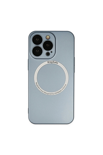 eco port Iphone 13 pro case jack magneticsafe lens silicone - sierra blue