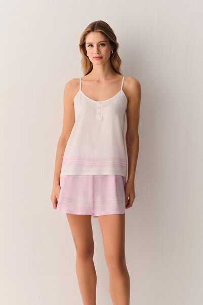 SUWEN Cute Atlet Şort Pijama Takımı