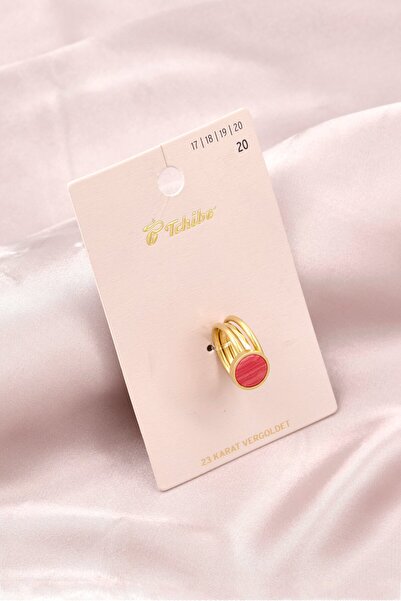 Tchibo Set Of 3 Vergoldet Rings, Gold