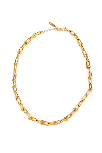 TAAHIRA قلادة سلسلة هوب المتشابكة