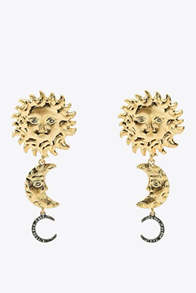 MioArt Sun and Moon Design Brand Earrings