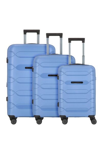 Polestream Strz by Asteroid 4 Rollen Kofferset 3-teilig mit Dehnfalte