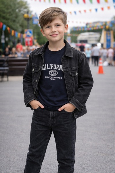 Yalçınoğlu Kids Set de blugi pentru băieți, 3 piese, I Set special pentru oca...