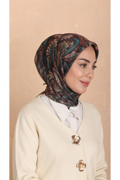 locella Lo'cella Pamuklu Soft Eşarp 4537-5 Kahve