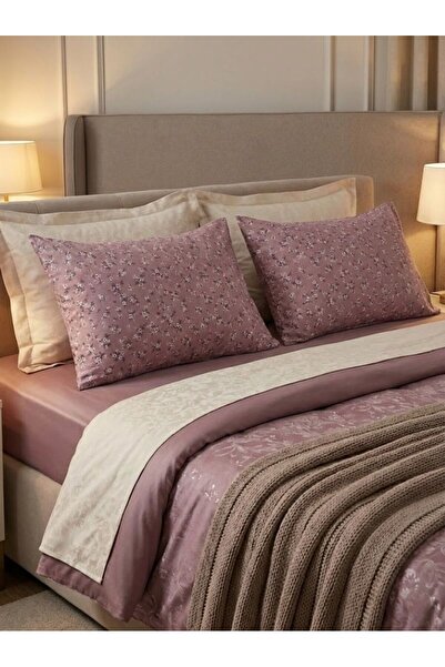 Lilza Home Pamuk komad Cvetni dezen naborani 2-dijelni Jastučnica set 50x70 cm