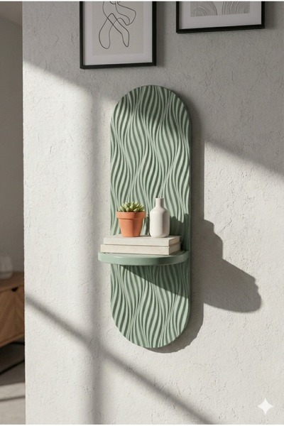 OSSEMOB Greenfairy Dekoratif Membran Duvar Rafı (75X25cm)