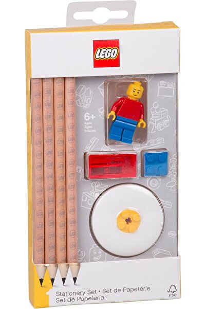 LEGO مجموعة أقلام رصاص IQ مع مجسم صغير IQ-52053 (للأعمار من 6 سنوات فما فوق)