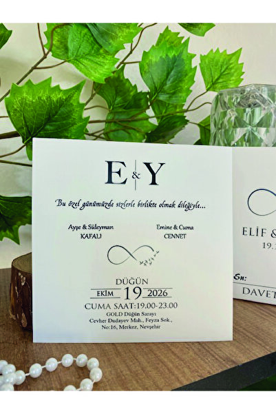 gizemli tohumlar Düğün ,Nikah, Nişan Davetiyesi BASKI DAHİLDİR ,(DİJİTAL GÖRS...