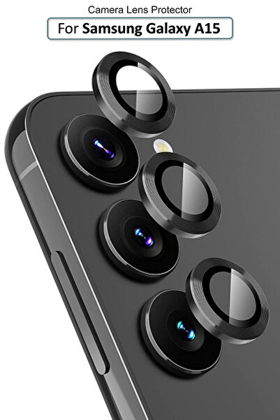 Generic Samsung Galaxy A15 - Premium Camera Lens Protector - Black