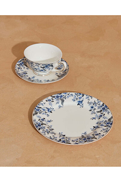 REDTAG طقم إفطار بنقشة زهور زرقاء (3 قطع)