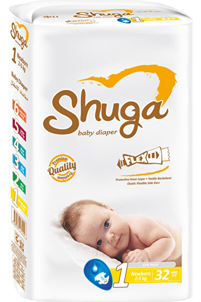 Shuga Baby Diaper Ekonomik Paket 1 numara 32 adet