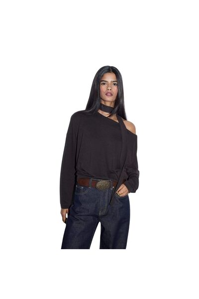 DeFacto Дамска тениска G7863AX/BN130 КАФЯВА