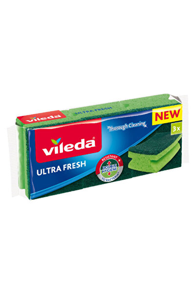 Vileda Ultrafresh abrasive dish sponge with nail protection 3 pcs