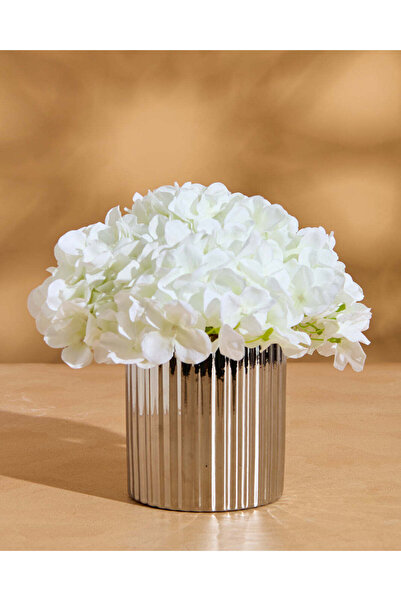 REDTAG أزهار الكوبية الاصطناعية في مزهرية خزفية