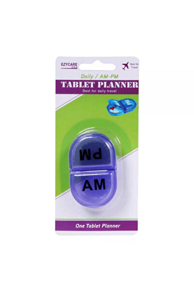 EzyCare Plus Blue Daily AM-PM Tablet Planner, 1 Piece