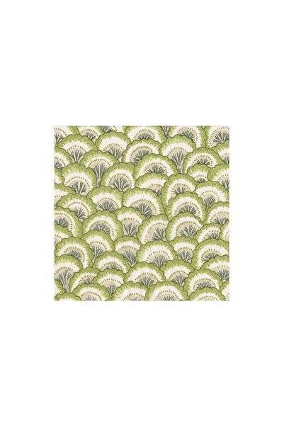 Caspari Pontchartrain Scallop Green Cocktail Napkins - 20 Per Package