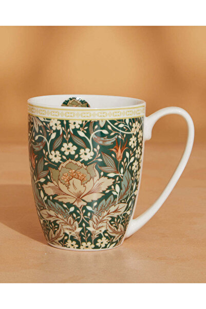 REDTAG Green Floral Printed Mug (12.3 Oz)