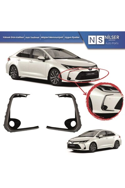 NS Nilser Auto Parts Toyota Corolla Sis Lamba Kapak Sağ-Sol (Sisli-Açık Gri) ...